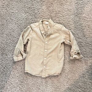 H&M Kids Tan Button Down Shirt